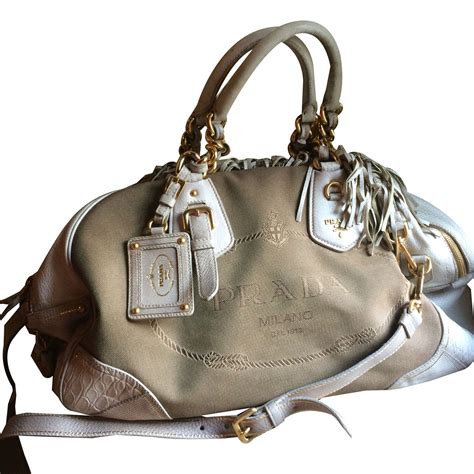 sac prada femme beige